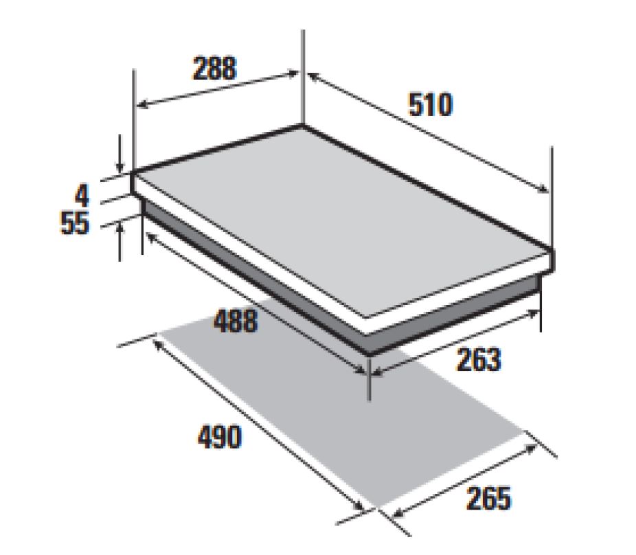 Induction hob BPI6210B Brandt Electroménager